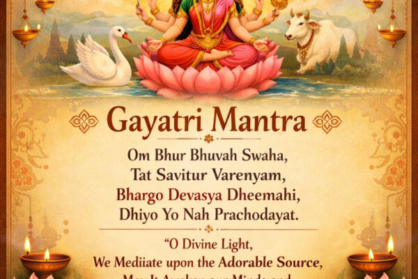 gayatri mantra enshrined in the oldest veda Rigveda